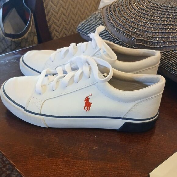 Polo by Ralph Lauren White Low-Top Sneakers - Picture 1 of 6